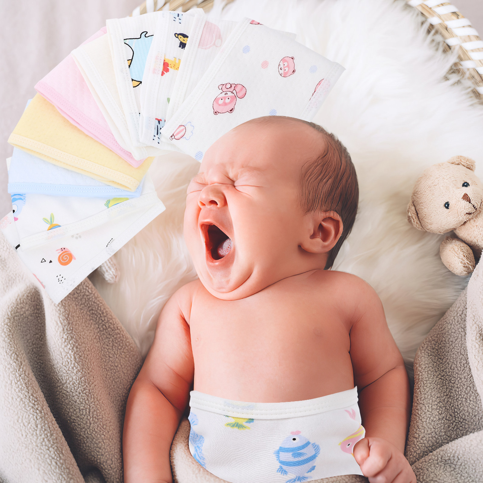 Baby Products For Newborn - 10pcs Infant Belly Bands Newborn Baby