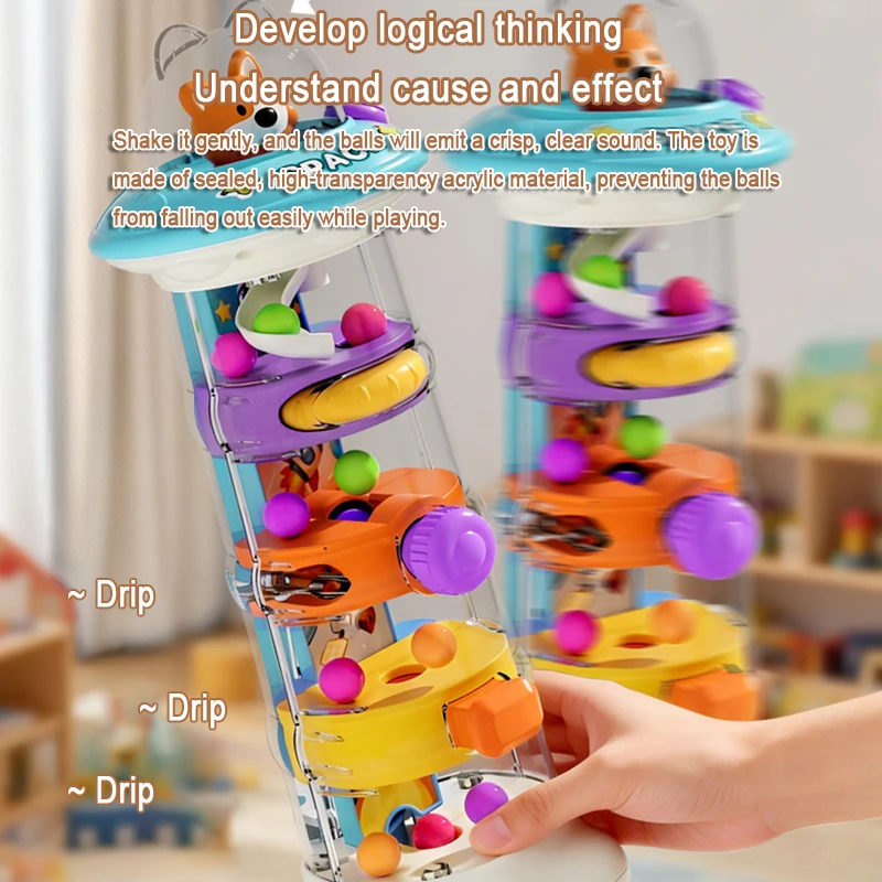 Montessori Ball Drop Tower Toy - Toddler Learning Tower 리뷰 및 가격