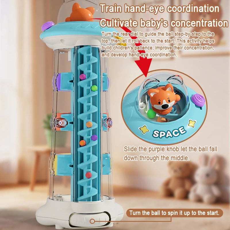 Montessori Ball Drop Tower Toy - Toddler Learning Tower 리뷰 및 가격