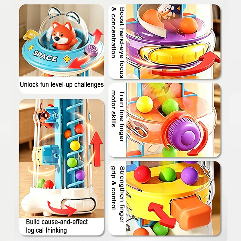 Montessori Ball Drop Tower Toy - Toddler Learning Tower 리뷰 및 가격