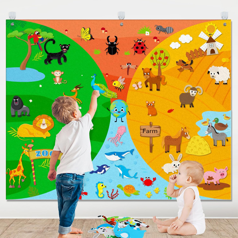 Farm Animals Felt Story Busy B - Toddler Learning Tower 리뷰 및 가격