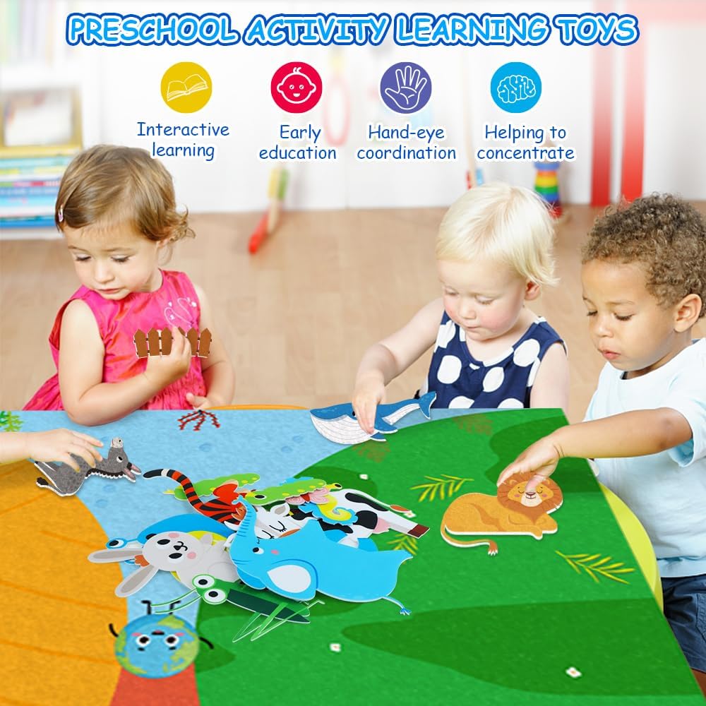 Farm Animals Felt Story Busy B - Toddler Learning Tower 리뷰 및 가격