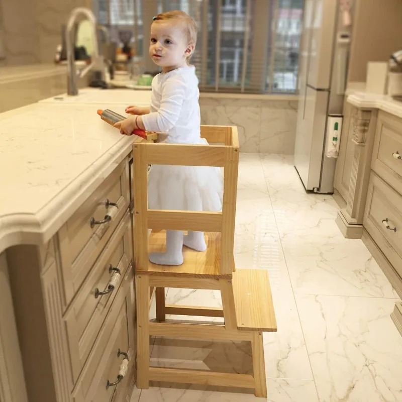 Kitchen Step Stool w/ Non-Slip - Toddler Learning Tower 리뷰 및 가격