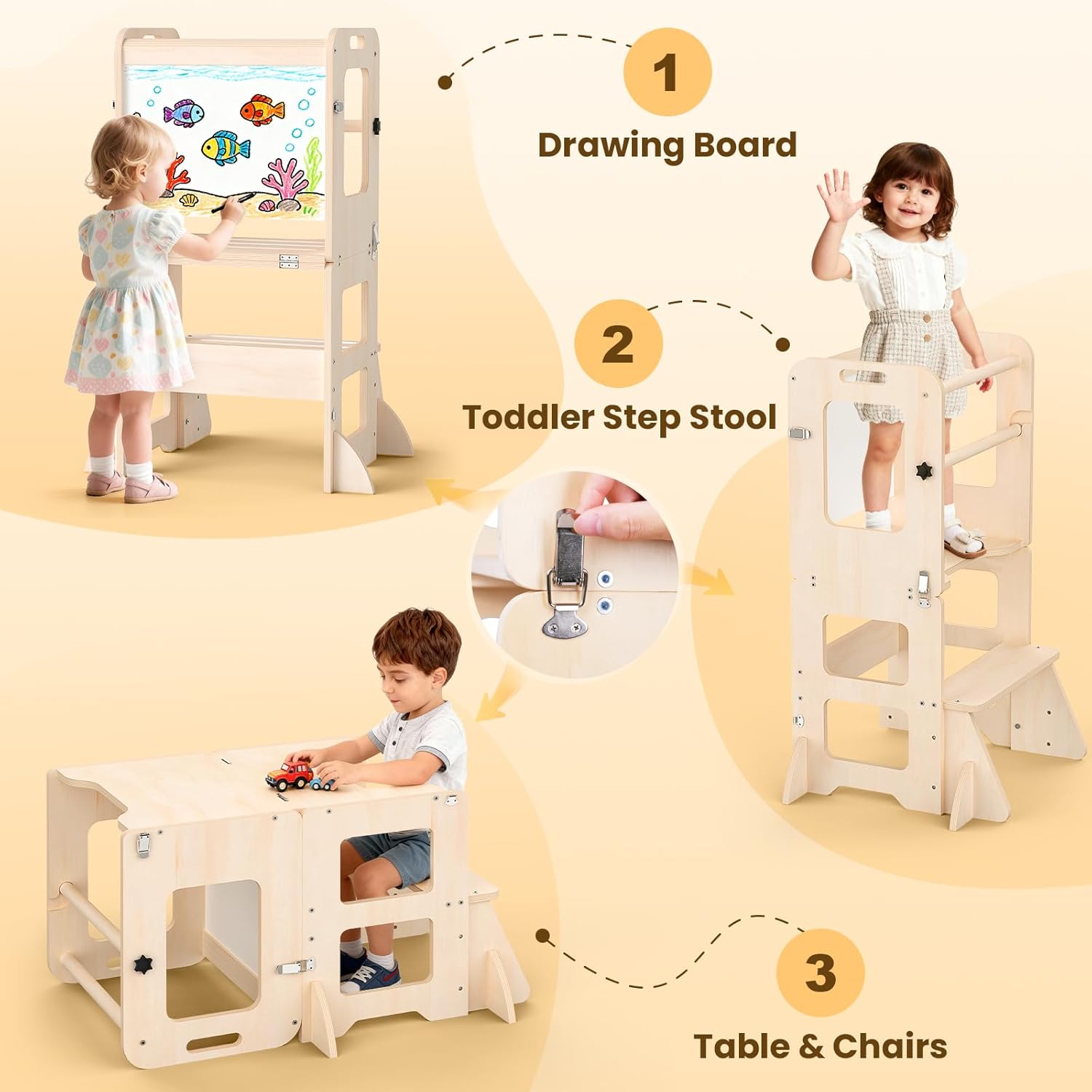 4-in-1 Toddler Kitchen Step St - Toddler Learning Tower 리뷰 및 가격