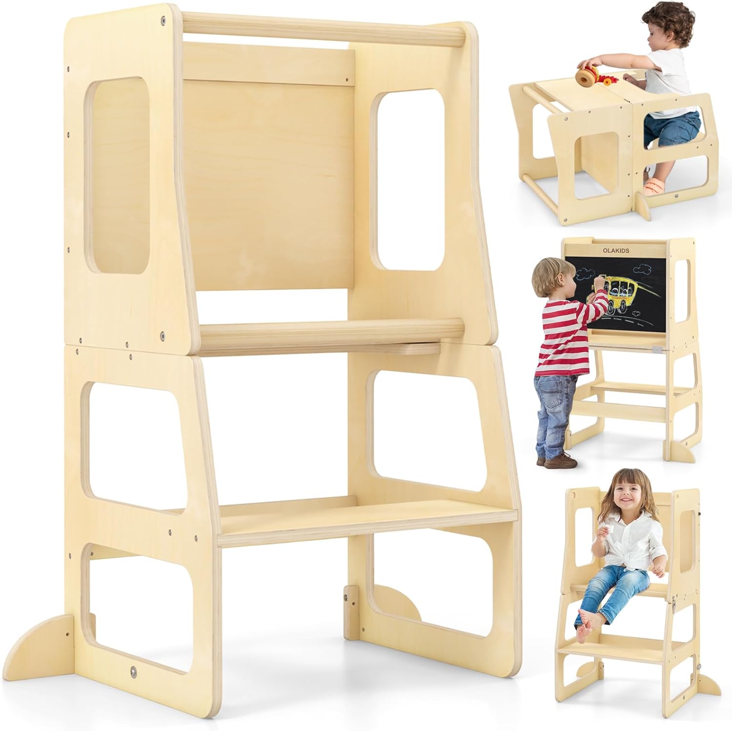 Toddler Tower, 4 in 1 Foldable - Toddler Learning Tower 리뷰 및 가격